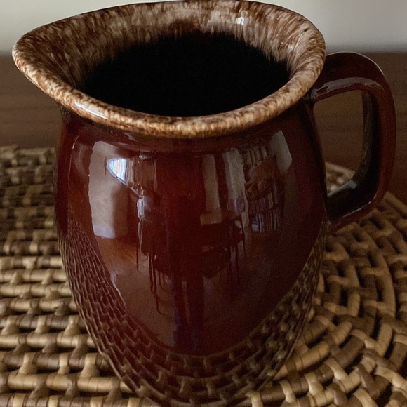 VTG Pair Brown Drip Glaze Pitchers - Picture 2 of 13